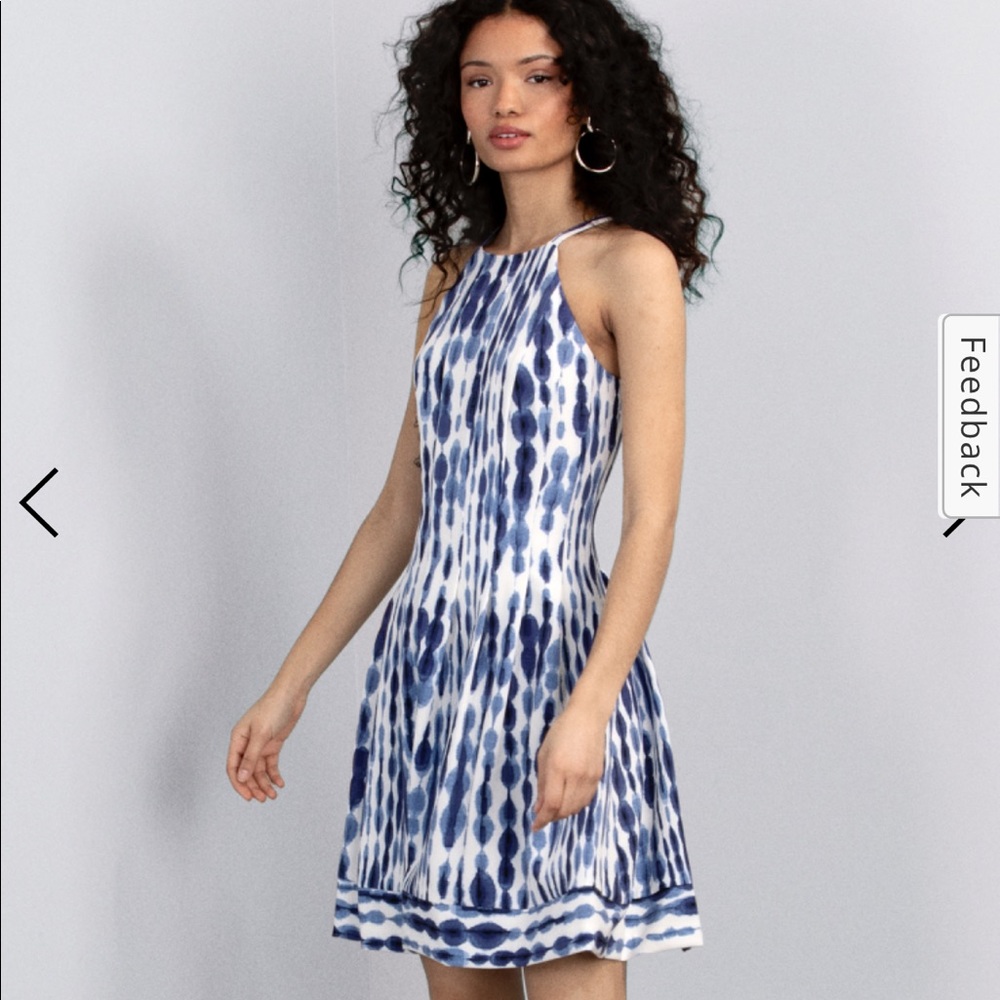 Vince Camuto Blue Dyed Dress